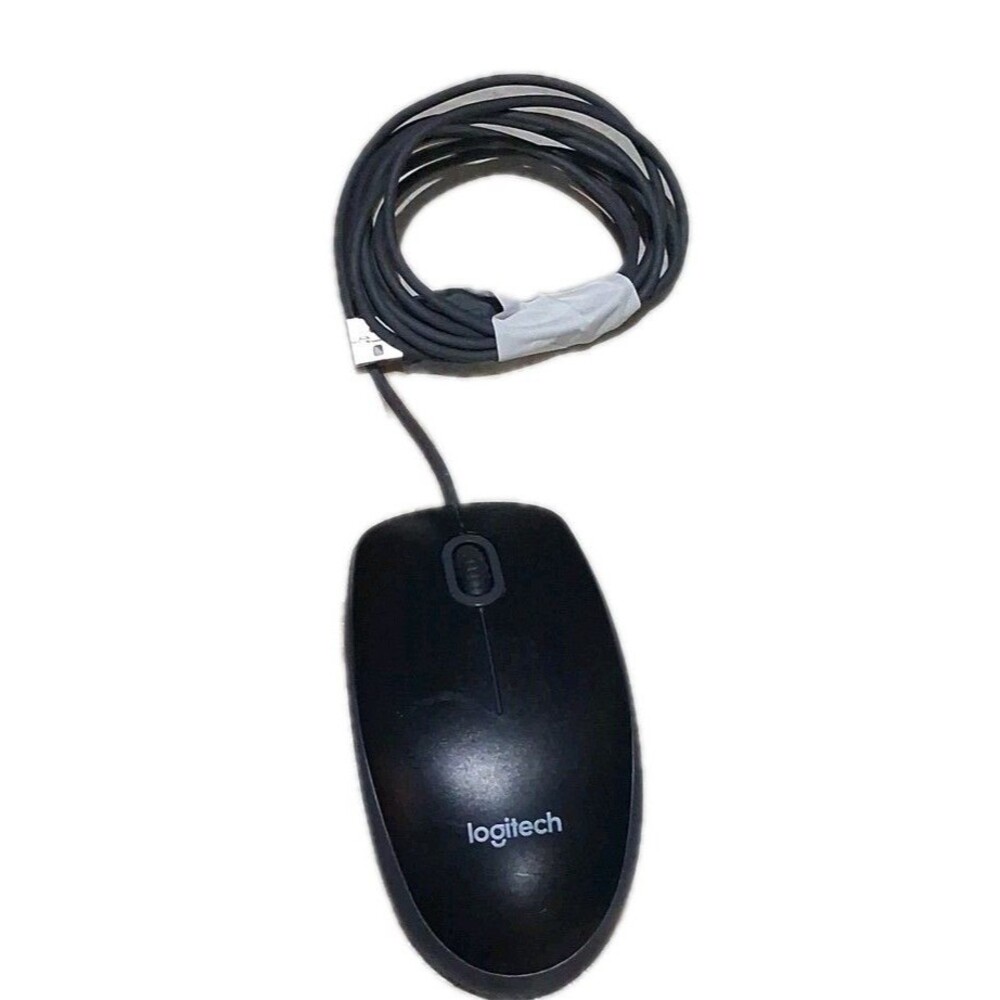 Logitech Wired USB Mouse Black Grey 3 Buttons M-U0026